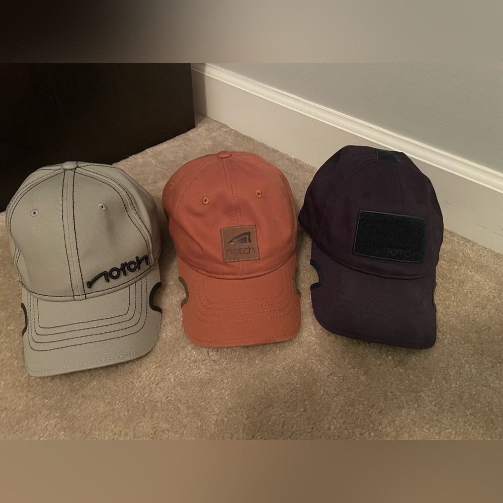 Notch Baseball Caps (lot of 3)